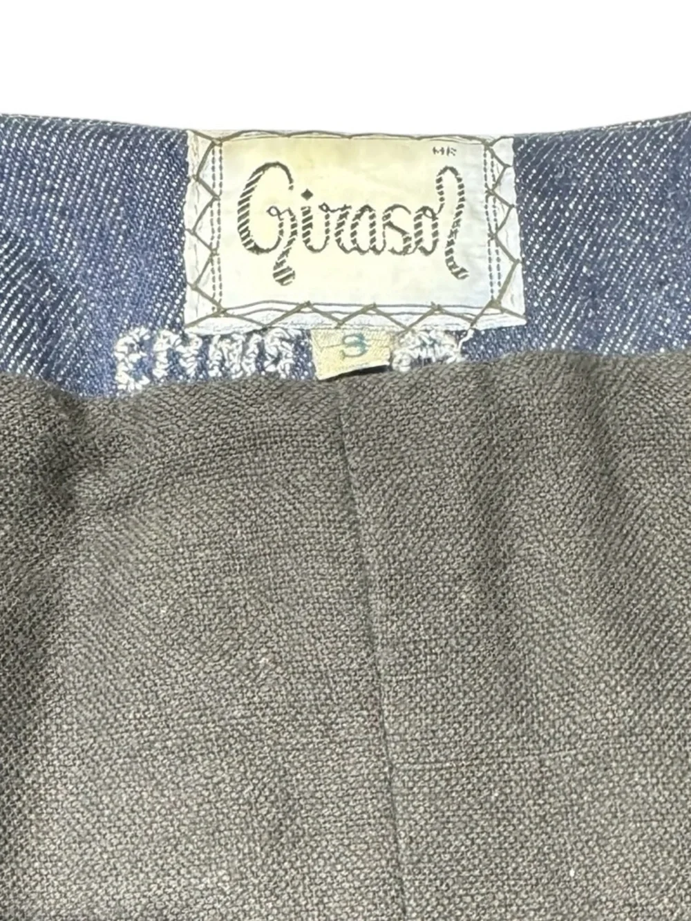 Vintage Girasol Mexican Whimsical Appliqué Denim Jacket Multicolor Animal Motifs